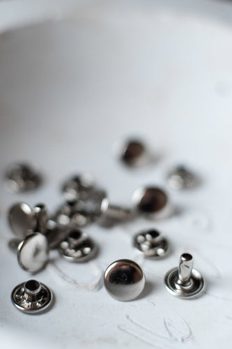 Double Cap Rivets Nickel - Set of 20 - $7.50 NZD