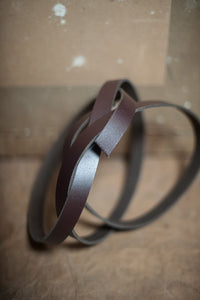 Split Cowhide Leather Strapping 1". $33.00 NZD
