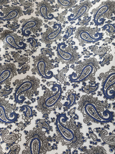 Teal Paisley Lining -1/4 Mtr $5.00NZD